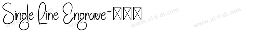 Single Line Engrave字体转换 Single Line Engrave字体转换